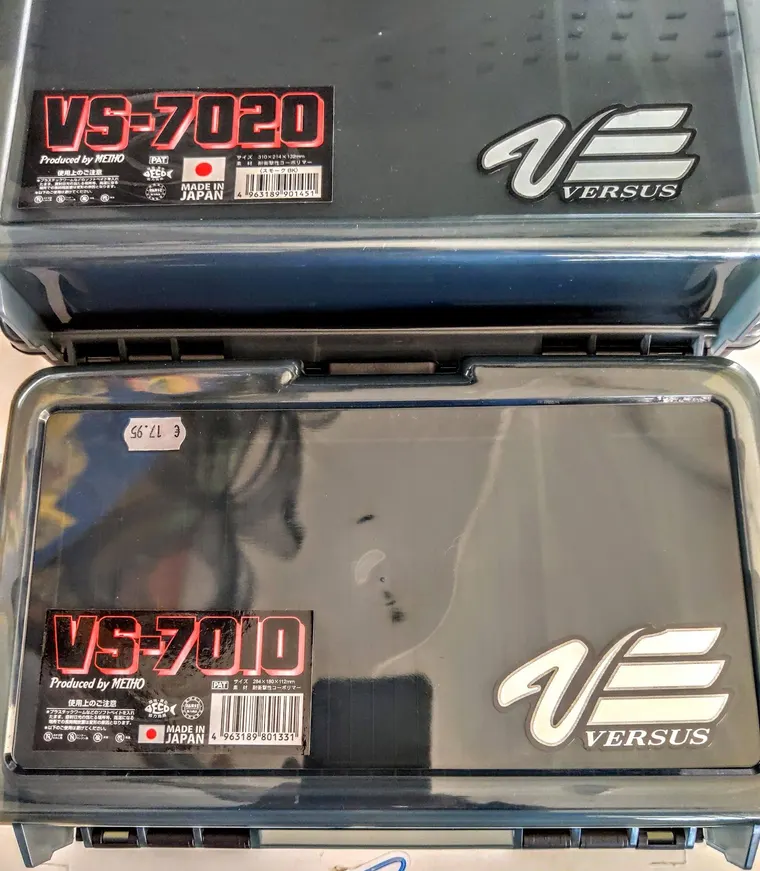 Meiho Versus VS-7020 and VS-7010 tackle boxes